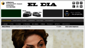 What Eldia.com.ar website looked like in 2016 (10 years ago)