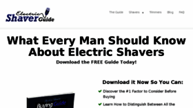 What Electric-shaver-guide.com website looked like in 2016 (8 years ago)