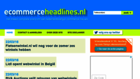 What Ecommerceheadlines.nl website looked like in 2016 (8 years ago)