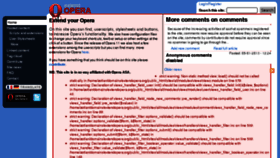 What Extendopera.org website looked like in 2016 (8 years ago)