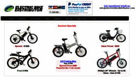 What Electricbikedistributor.com website looked like in 2016 (8 years ago)