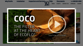 What Ecofloontario.com website looked like in 2016 (8 years ago)