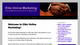 What Eliteonlinemarketing.net website looked like in 2016 (8 years ago)