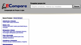 What Ecompare.com.br website looked like in 2016 (8 years ago)