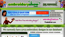 What Embroideryshow.com website looked like in 2016 (8 years ago)