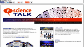 What E-sciencetalk.org website looked like in 2016 (8 years ago)