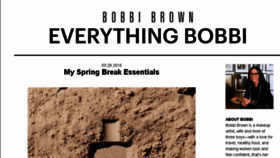 What Everythingbobbi.com website looked like in 2016 (8 years ago)