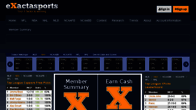 What Exactasports.com website looked like in 2016 (8 years ago)