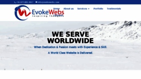 What Evokewebs.com website looked like in 2016 (8 years ago)