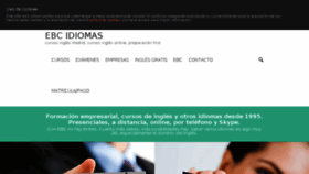 What Ebcidiomas.com website looked like in 2016 (8 years ago)