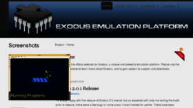 What Exodusemulator.com website looked like in 2016 (8 years ago)