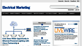 What Electricalmarketing.com website looked like in 2016 (8 years ago)