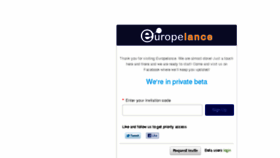 What Europelance.com website looked like in 2016 (8 years ago)