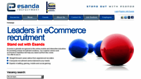 What Esandarecruitment.com website looked like in 2016 (8 years ago)