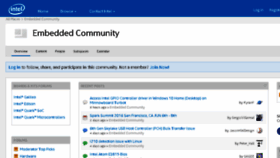 What Embedded.communities.intel.com website looked like in 2016 (8 years ago)