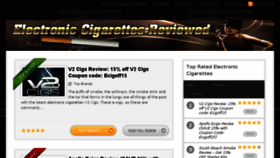 What Electroniccigarettesreviewed.org website looked like in 2016 (8 years ago)