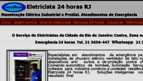 What Eletricista24horas.com website looked like in 2016 (8 years ago)