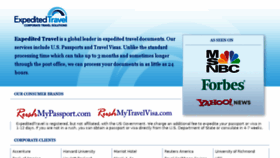 What Expeditedtravel.com website looked like in 2016 (8 years ago)