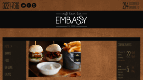 What Embassyhotel.net.au website looked like in 2016 (8 years ago)