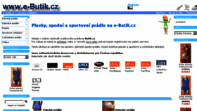 What E-butik.cz website looked like in 2016 (8 years ago)