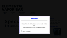What E-vaporbar.com website looked like in 2016 (8 years ago)