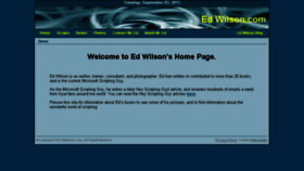What Edwilson.com website looked like in 2016 (8 years ago)