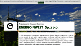What Energoinwest.pl website looked like in 2016 (8 years ago)