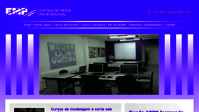 What Escolademoda.com.br website looked like in 2016 (8 years ago)