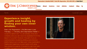 What Ericjchristopher.com website looked like in 2016 (8 years ago)