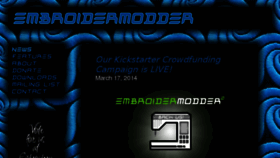 What Embroidermodder.org website looked like in 2016 (8 years ago)