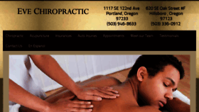 What Evechiropractic.com website looked like in 2016 (8 years ago)