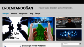 What Erdemtandogan.com website looked like in 2016 (8 years ago)