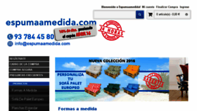 What Espumaamedida.com website looked like in 2016 (8 years ago)