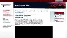 What Experience.wsu.edu website looked like in 2016 (8 years ago)