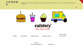 What Eatstory.in website looked like in 2016 (8 years ago)