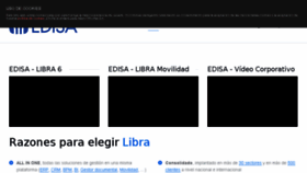 What Edisa.com website looked like in 2016 (8 years ago)