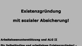 What Existenzgruenderinfo.de website looked like in 2016 (8 years ago)