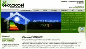 What Ekoprodet.pl website looked like in 2016 (8 years ago)