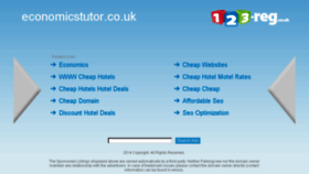 What Economicstutor.co.uk website looked like in 2016 (8 years ago)