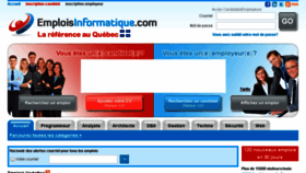 What Emploisinformatique.com website looked like in 2016 (8 years ago)