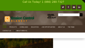 What Erosioncontrolblanket.com website looked like in 2016 (8 years ago)