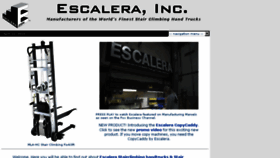 What Escalera.com website looked like in 2016 (8 years ago)
