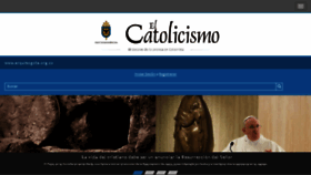 What Elcatolicismo.com.co website looked like in 2016 (8 years ago)