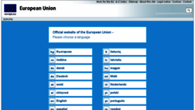 What Eu.eu website looked like in 2016 (8 years ago)