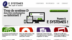 What E-systemes.com website looked like in 2016 (8 years ago)