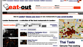 What Eat-out.net website looked like in 2016 (8 years ago)