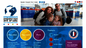 What Emigratie.nl website looked like in 2016 (8 years ago)