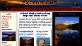What Expeditionsalaska.com website looked like in 2016 (8 years ago)