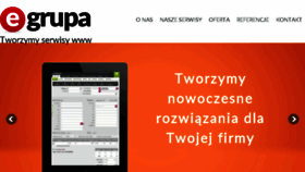 What Egrupa.pl website looked like in 2016 (8 years ago)