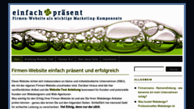 What Einfach-praesent.de website looked like in 2016 (8 years ago)